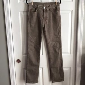 Versace Collection‎ Trend Straight Leg Jean / Brown / SZ 30 x 32